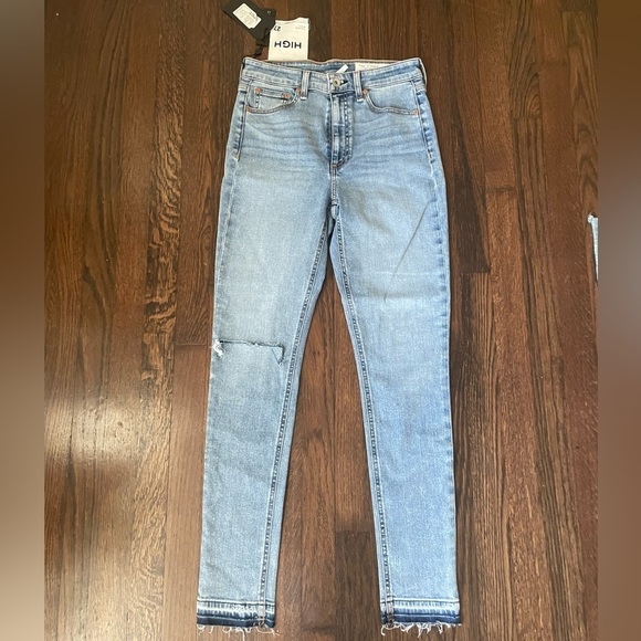 NWT rag & bone distressed Nina high rise skinny jeans - Picture 1 of 5